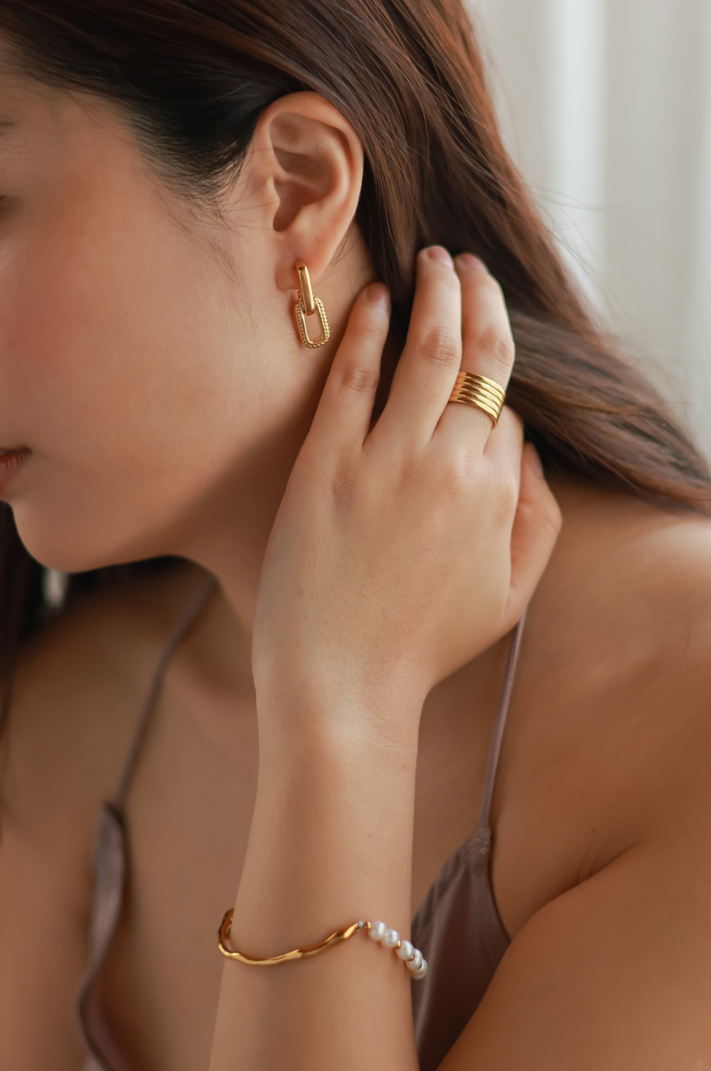 Dangle Paperclip Earrings