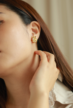 Pearl Flower Studs