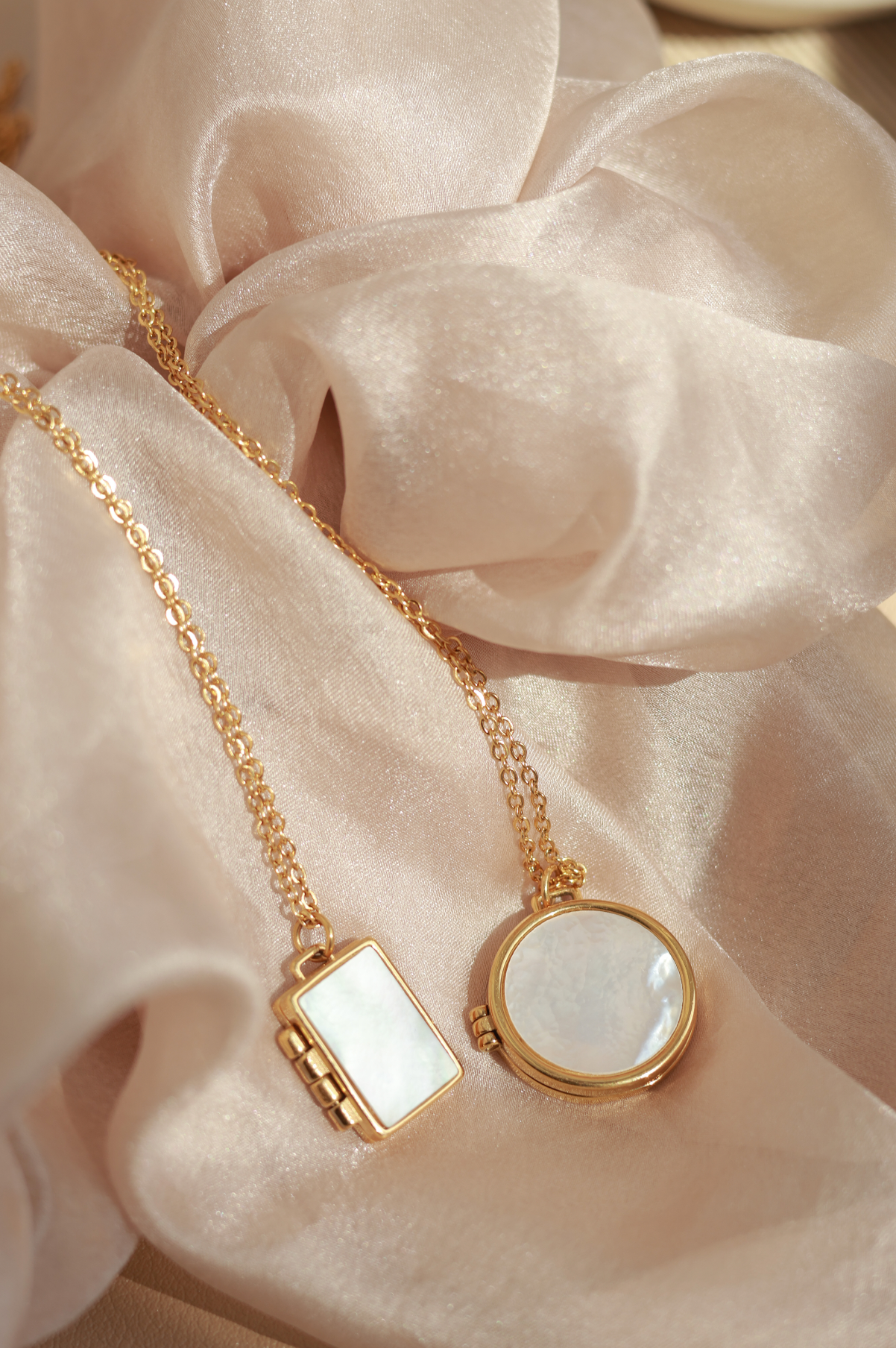 Pearl Locket Necklace