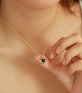 Onyx Heart Necklace