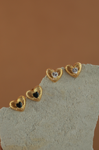 Diamond Heart Earrings