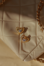 Diamond Heart Earrings