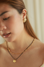 Seashell Gold Studs