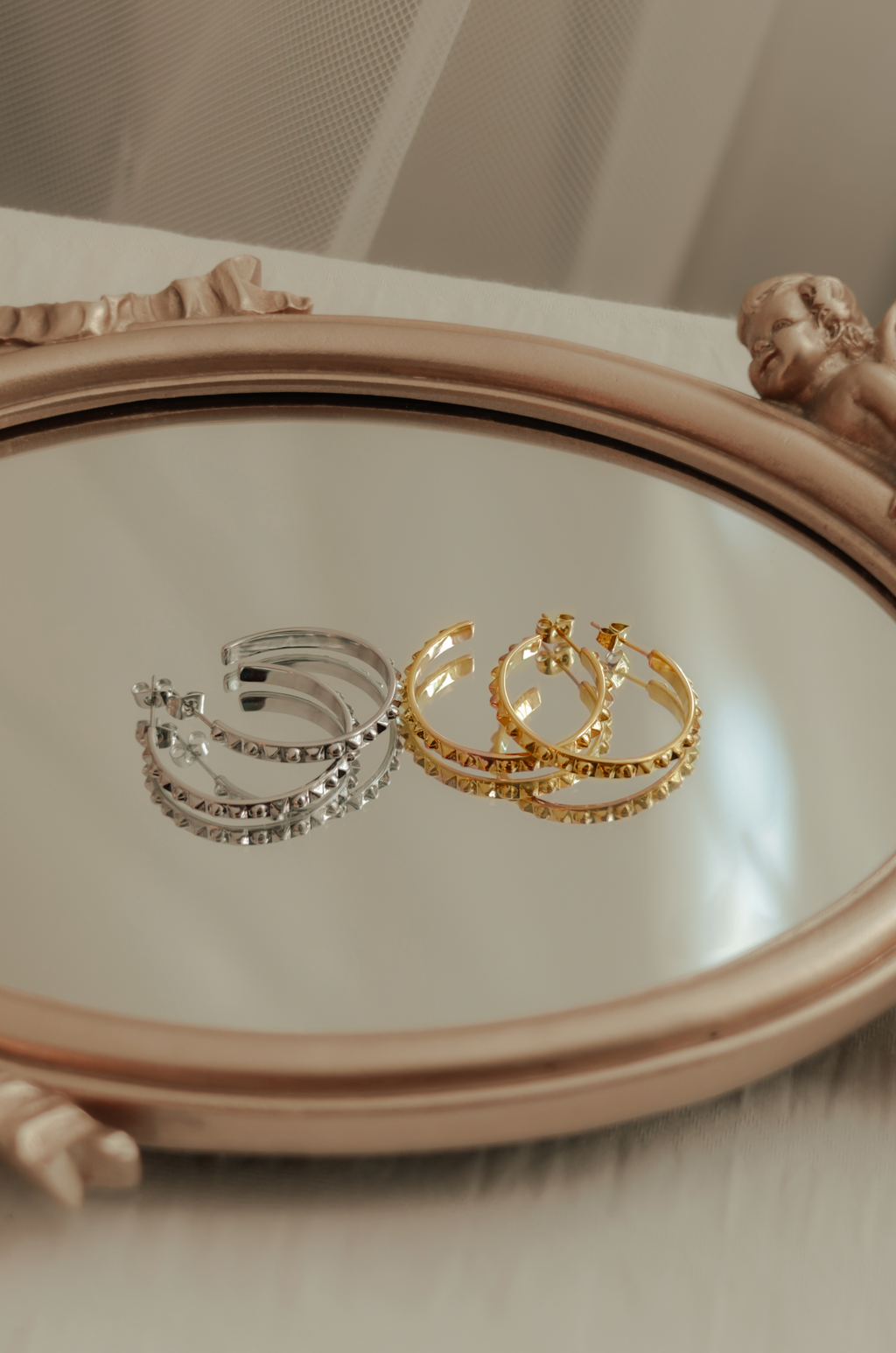 Rockstud Hoops
