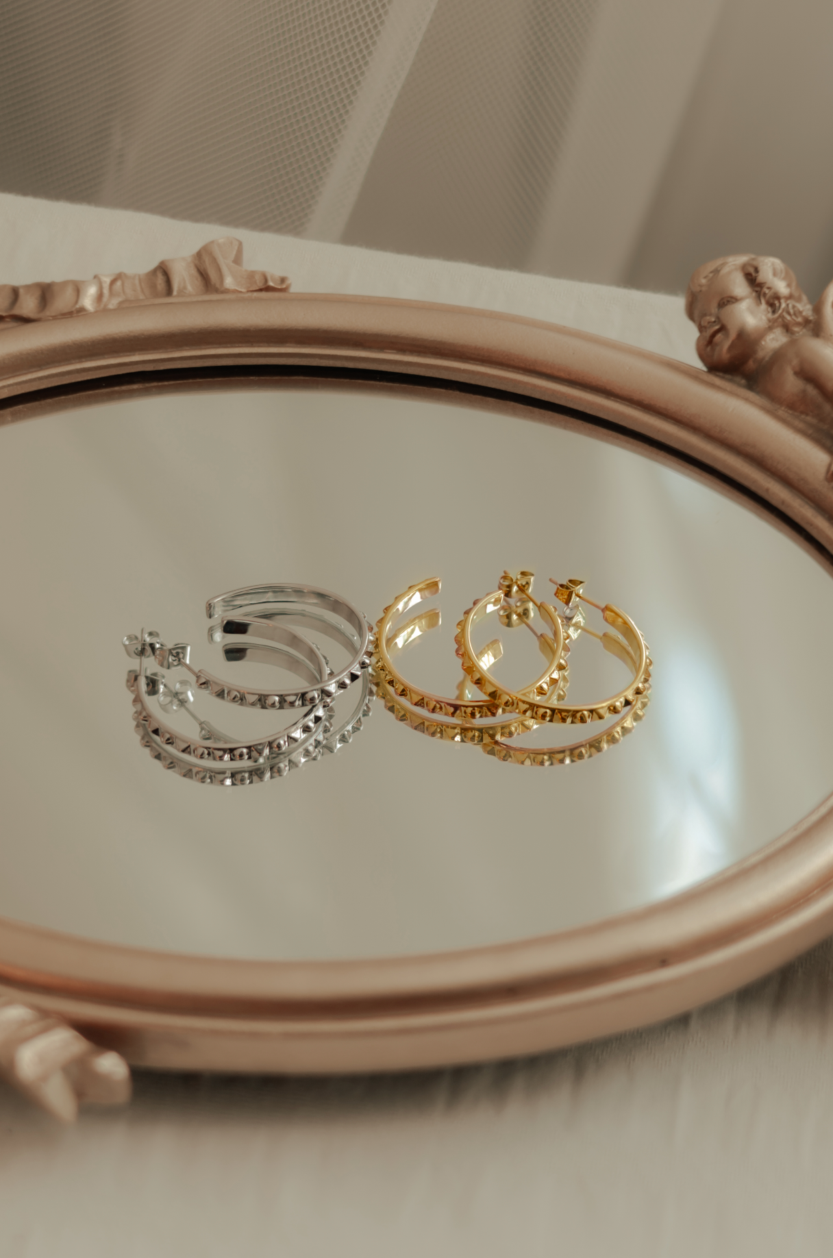 Rockstud Hoops