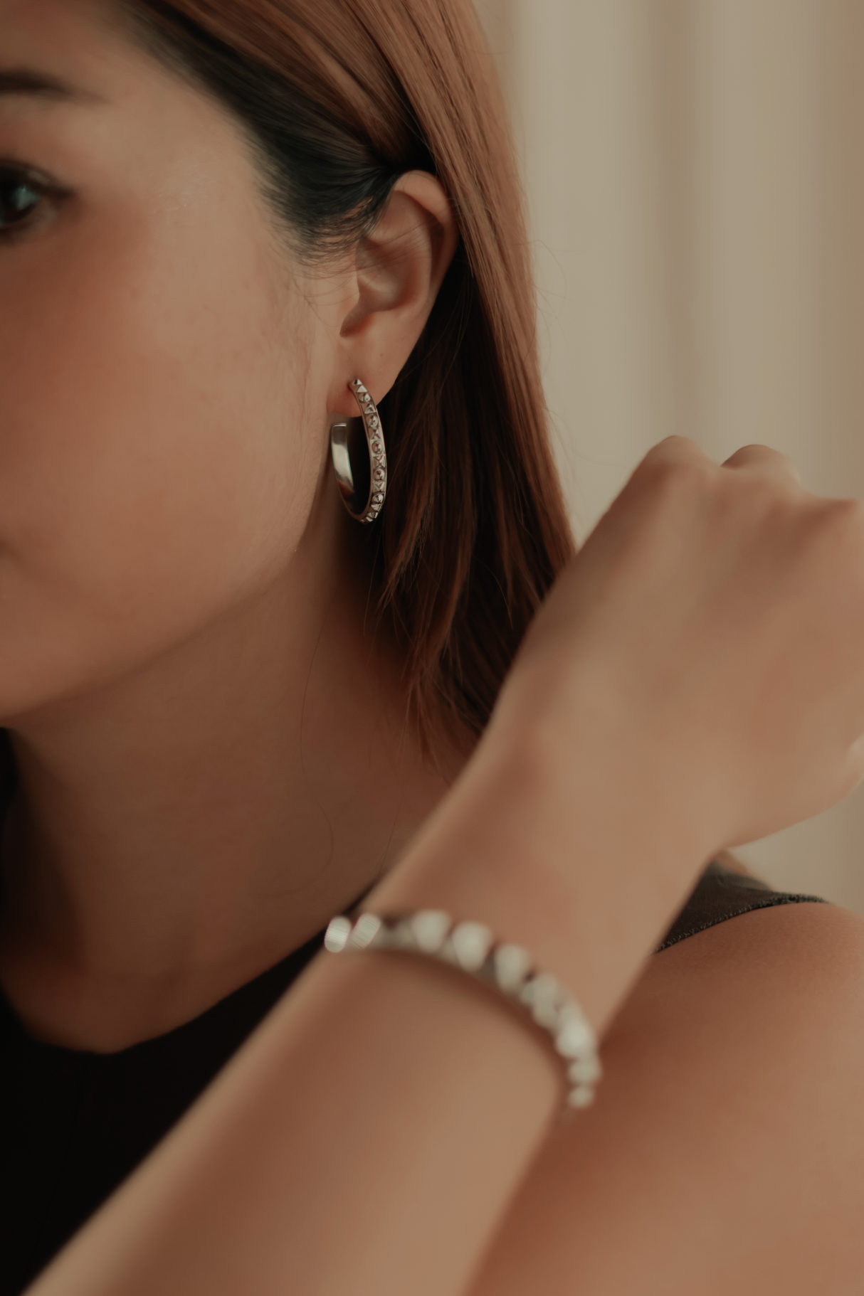 Rockstud Hoops