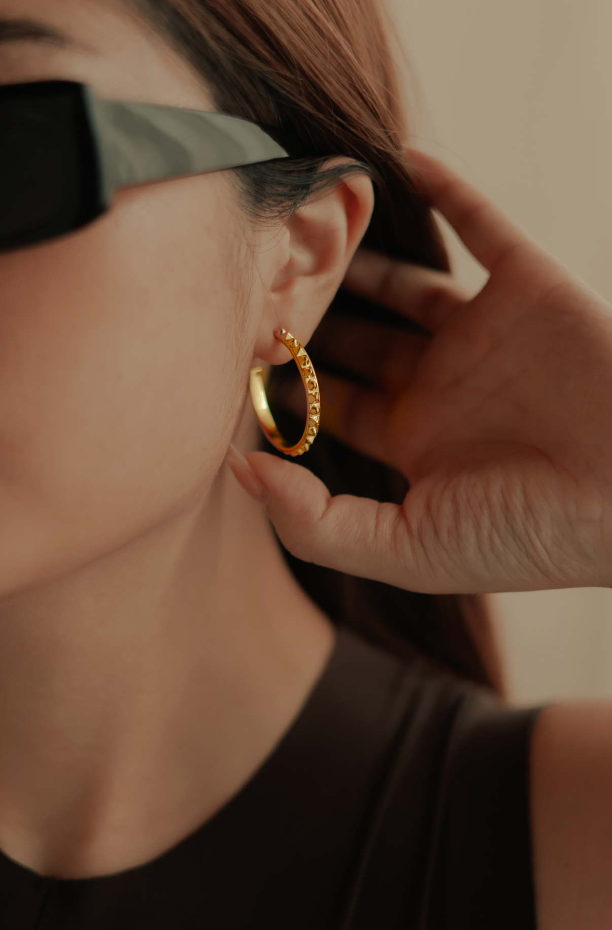 Rockstud Hoops