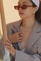 Texture Coin Necklace