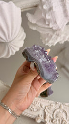 Brazilian Druzy Amethyst Heart