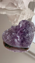 Brazilian Druzy Amethyst Heart