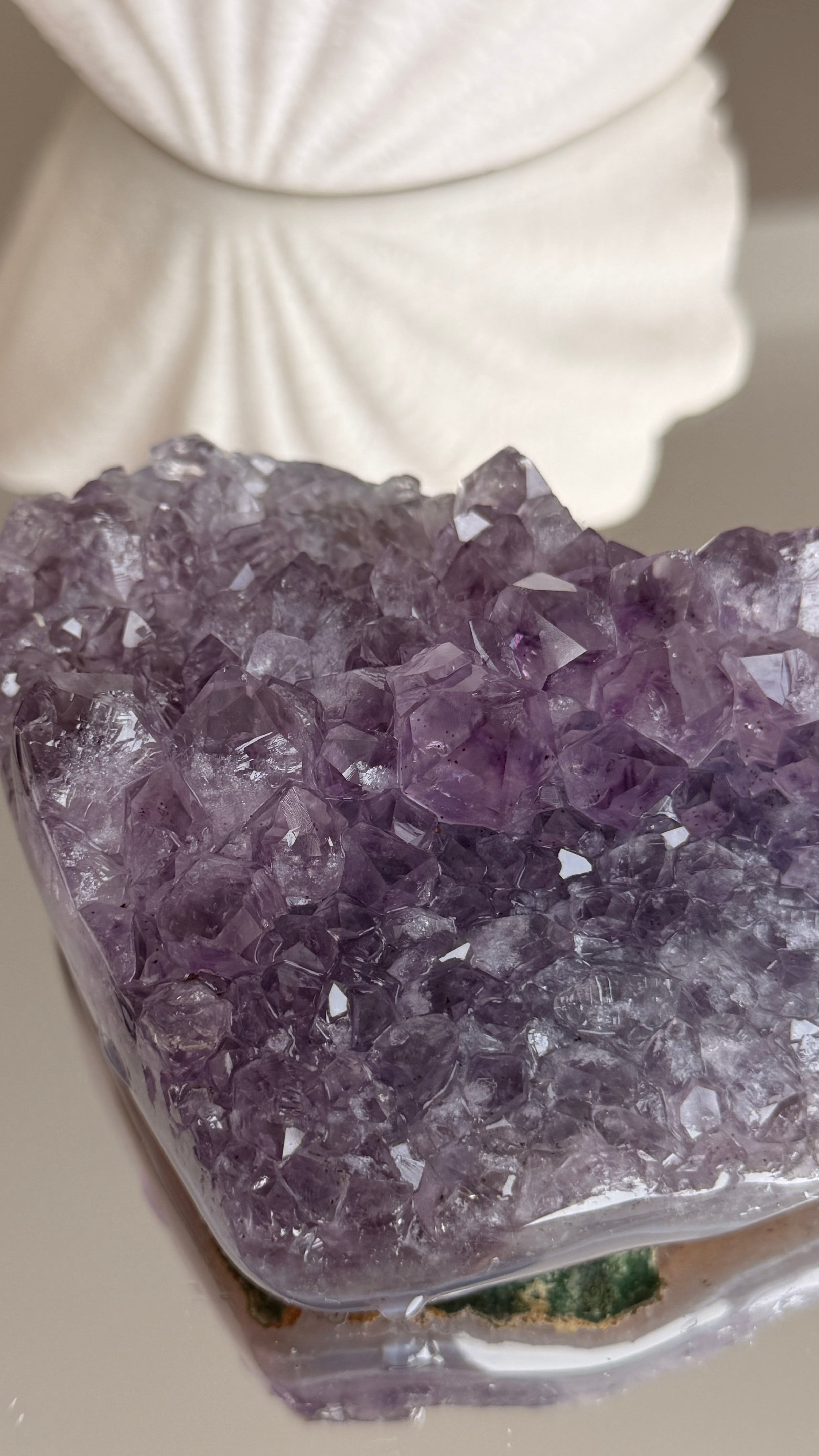 Brazilian Druzy Amethyst Heart