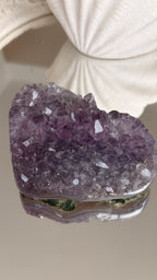 Brazilian Druzy Amethyst Heart
