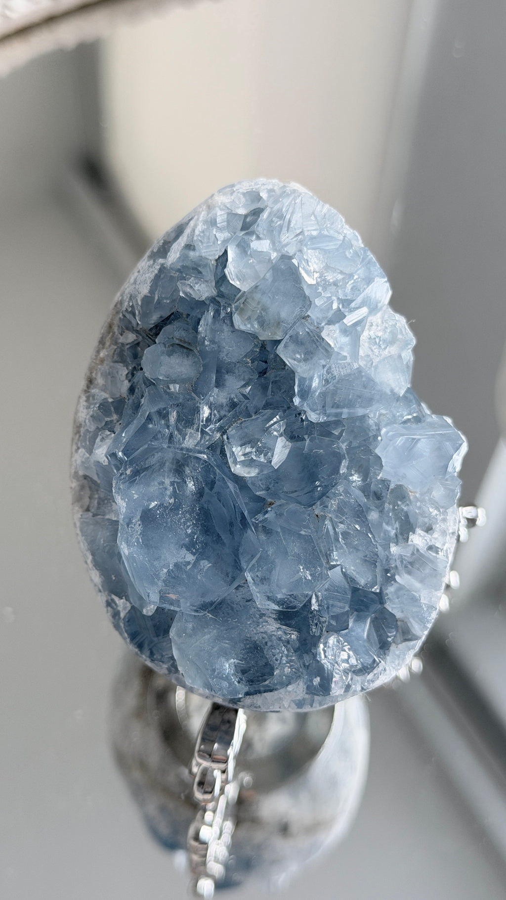 Blue Celestite  Egg #B