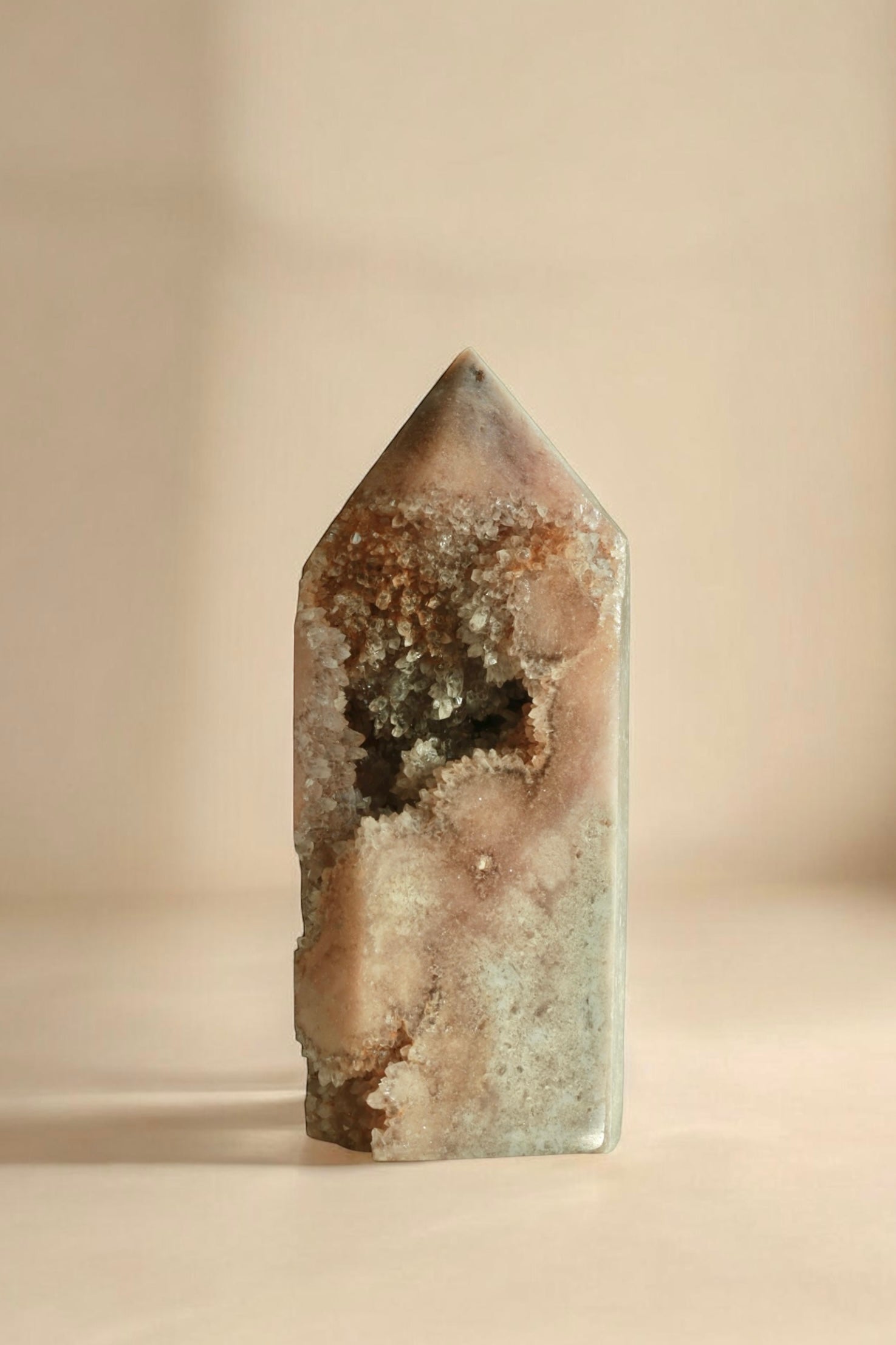 Brazil Druzy Agate Crystal Point B