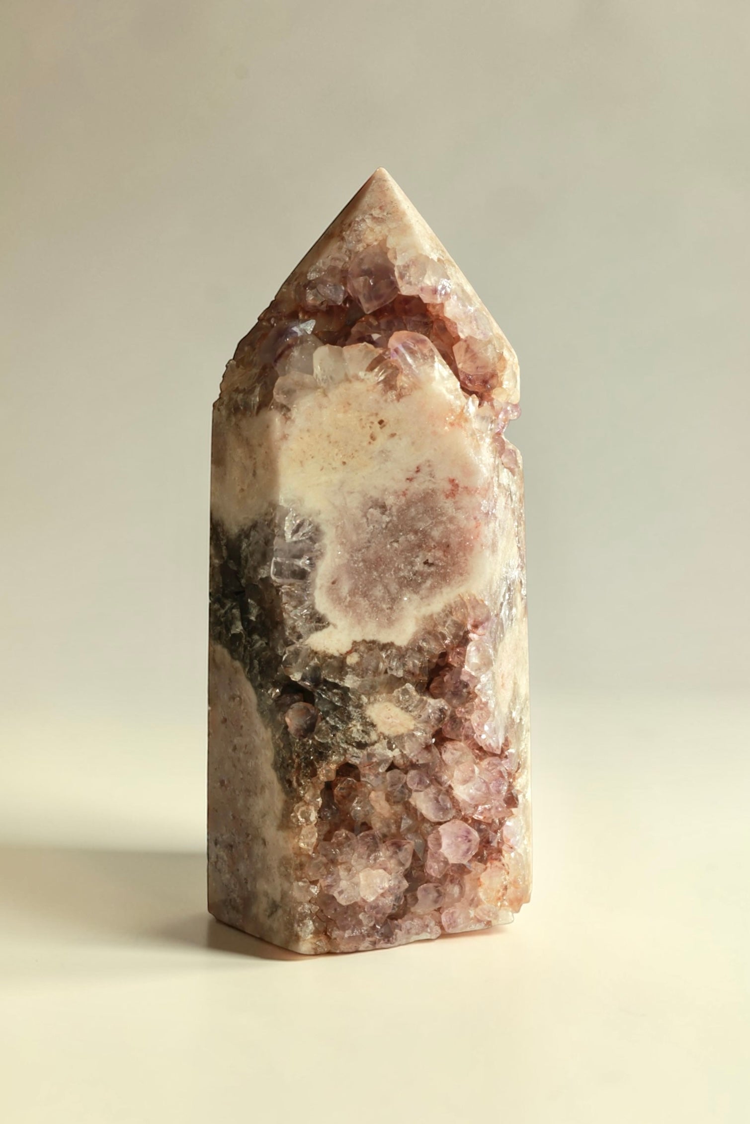 Brazil Druzy Agate Crystal Point  F