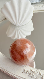 Fire Quartz Crystal Sphere