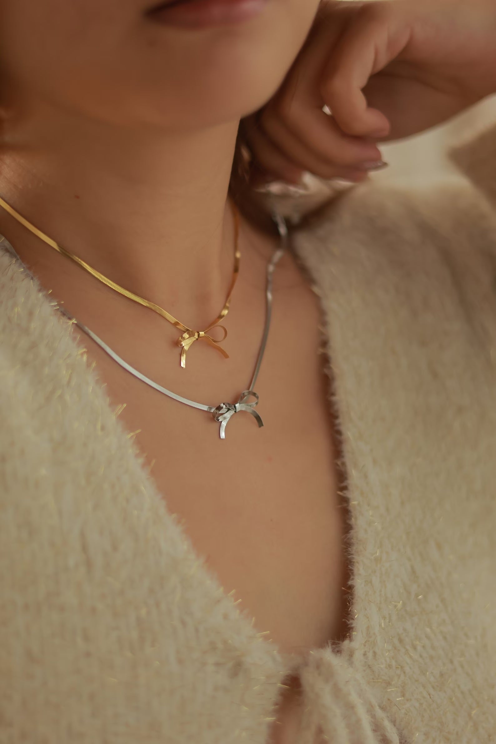 Balletcore  Bow Necklace