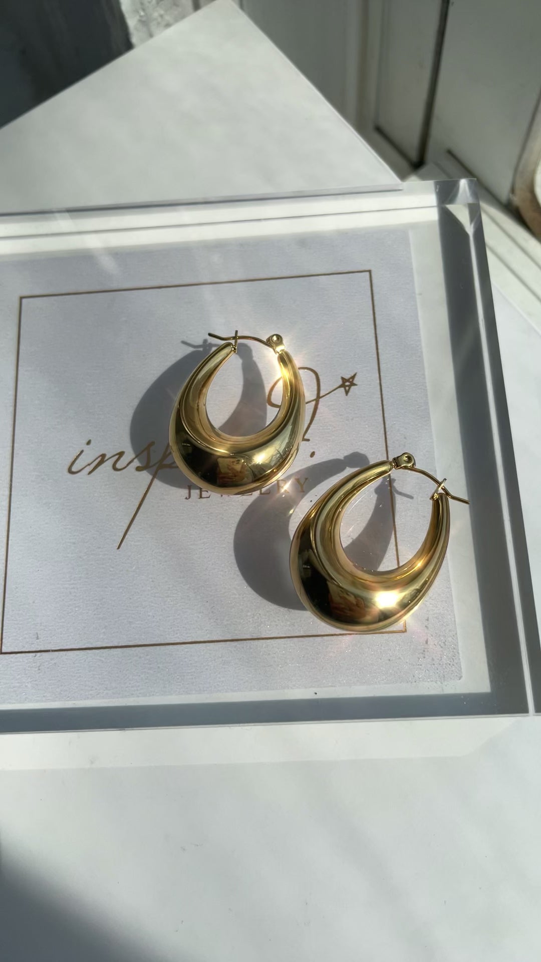 Oval Hoop Earrings