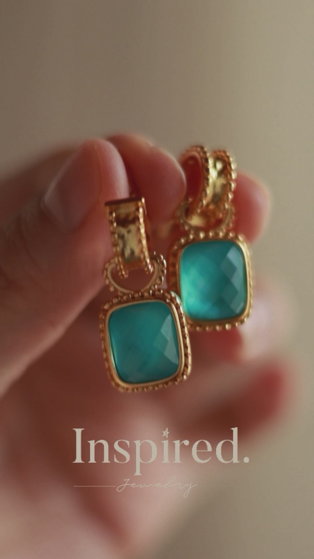 Amalfi Blue Gemstone  Earrings