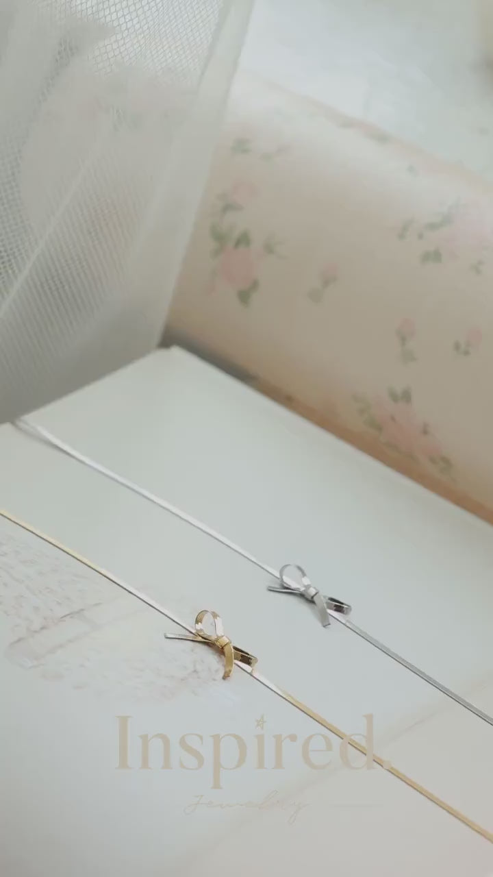 Balletcore  Bow Necklace