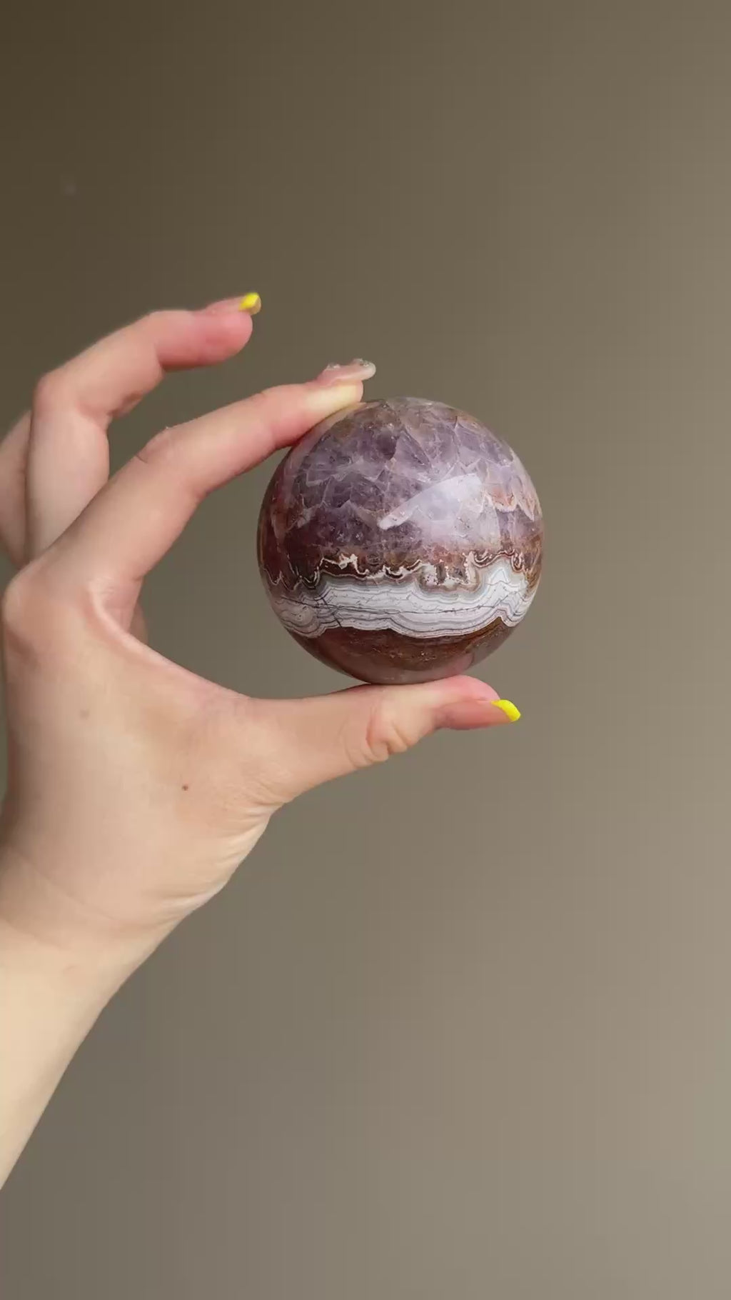 Crazy Lace Agate Crystal Sphere