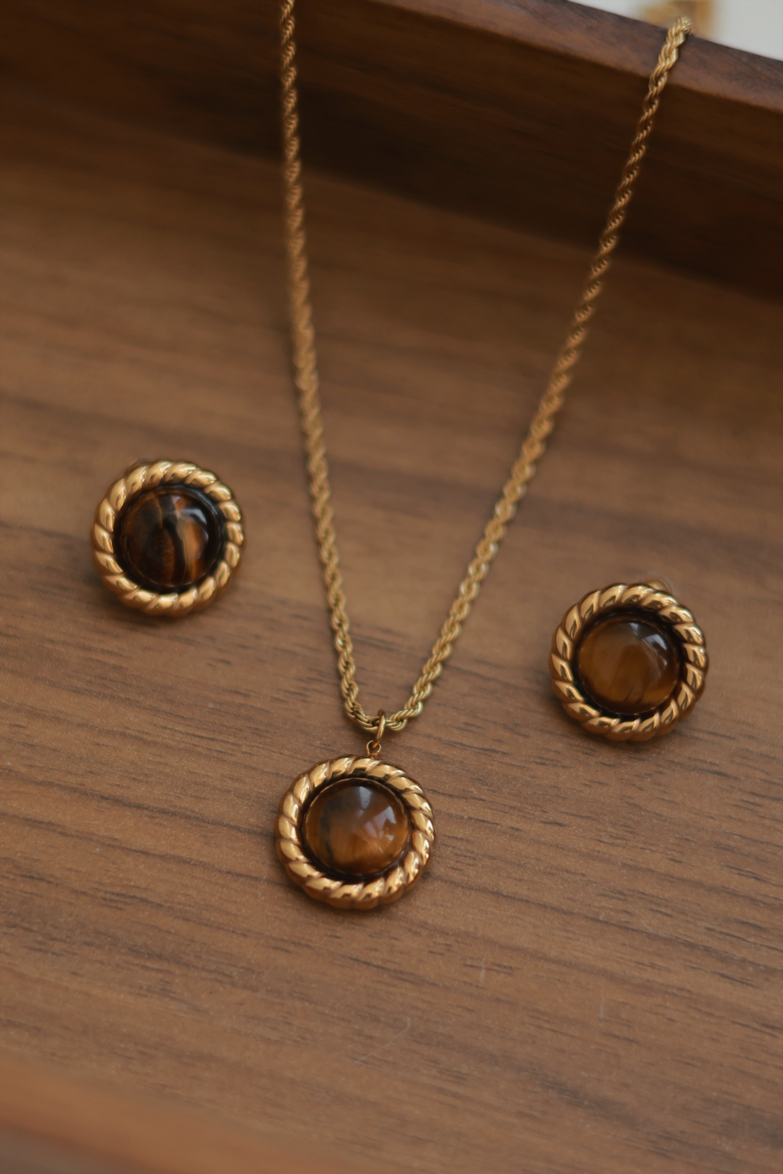 Tiger's Eye Vintage Pendant