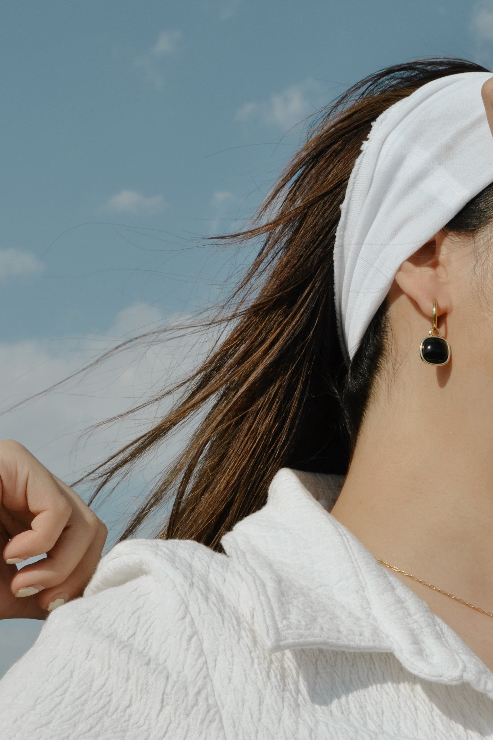 Dangle Onyx Earrings