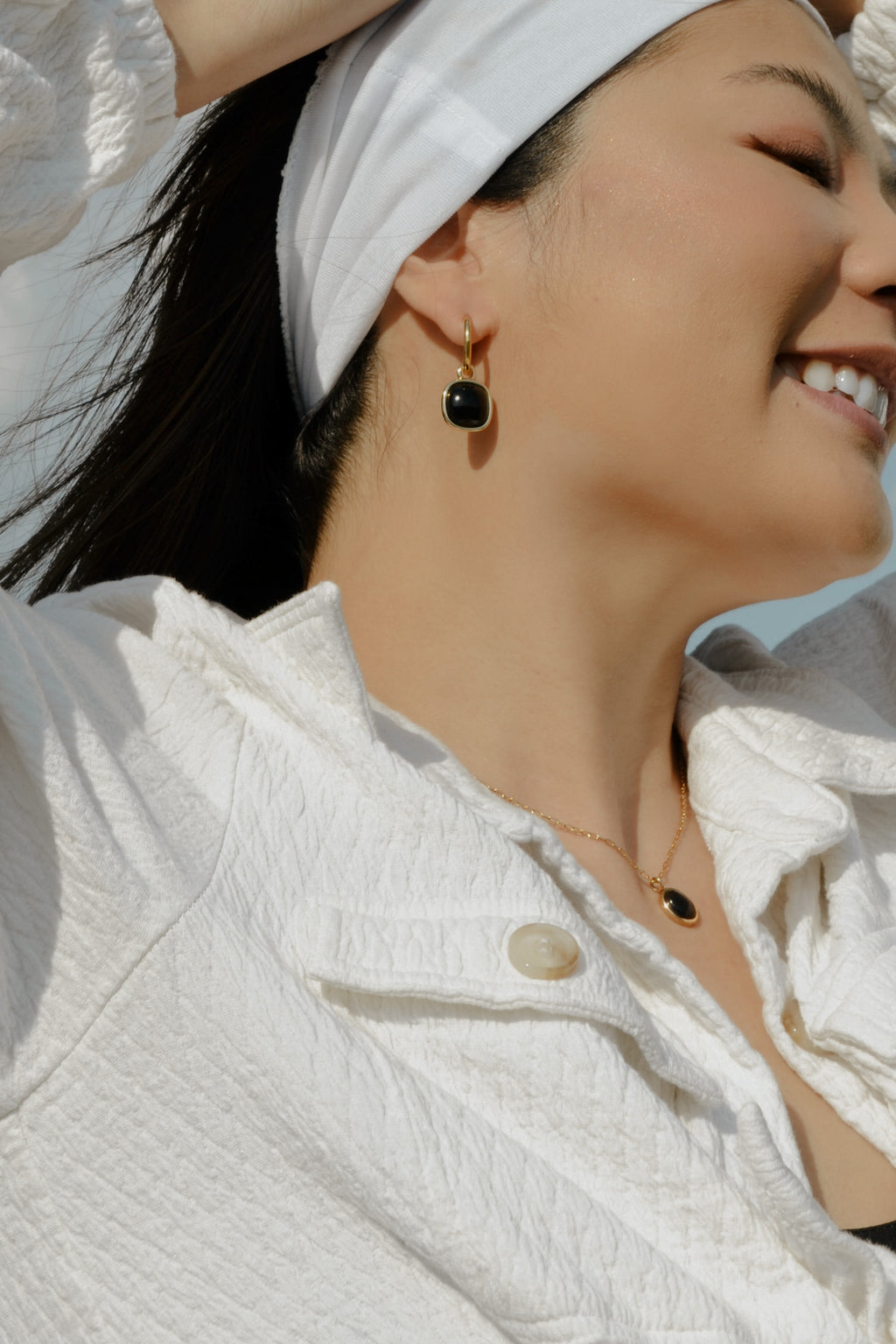 Dangle Onyx Earrings