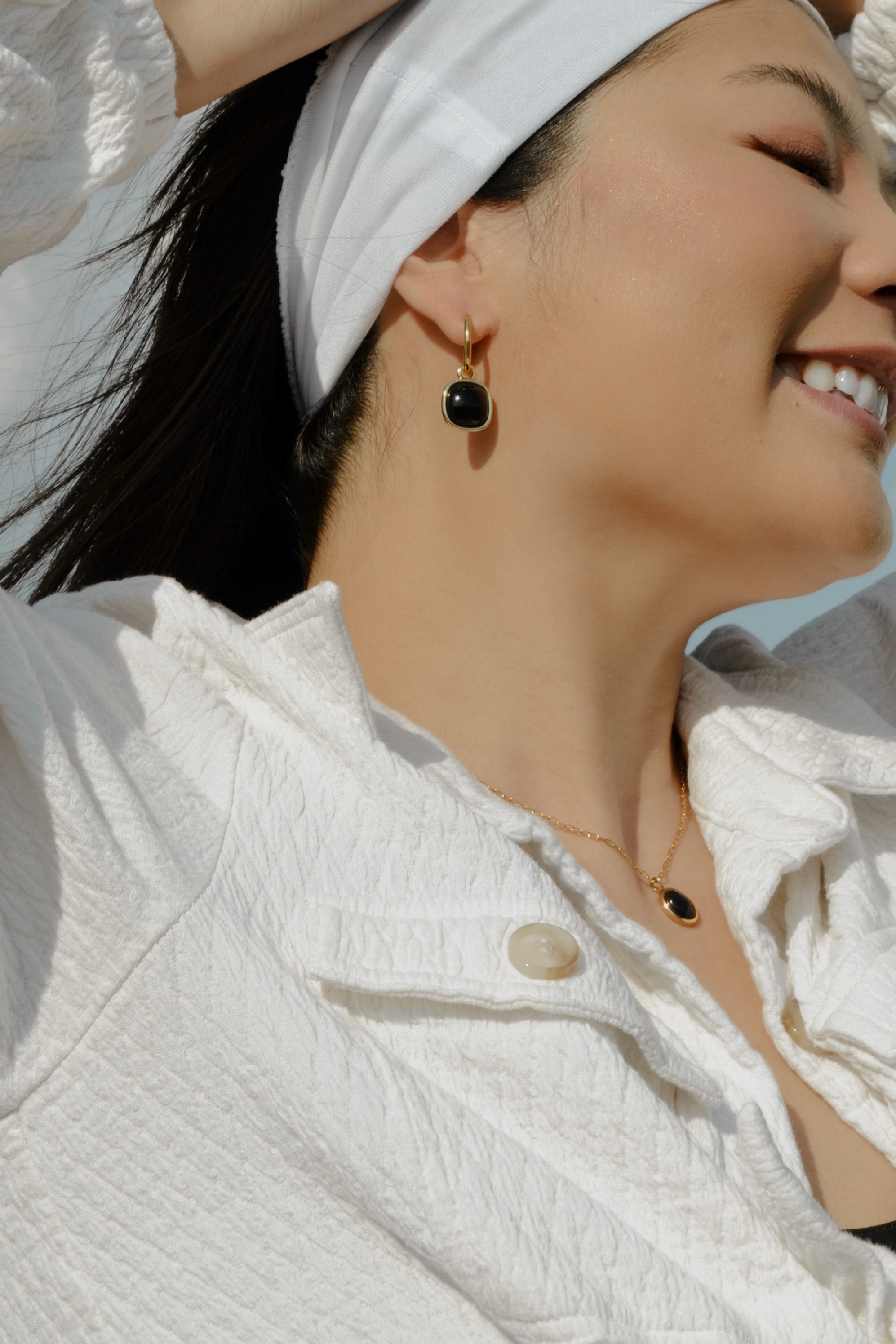 Dangle Onyx Earrings