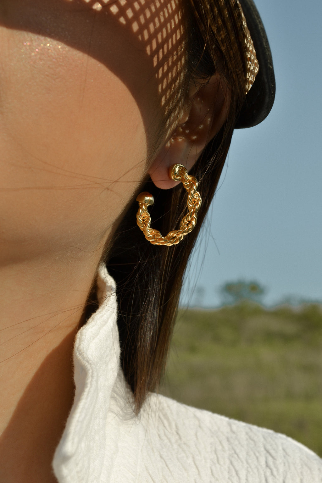Rope Chain Hoops