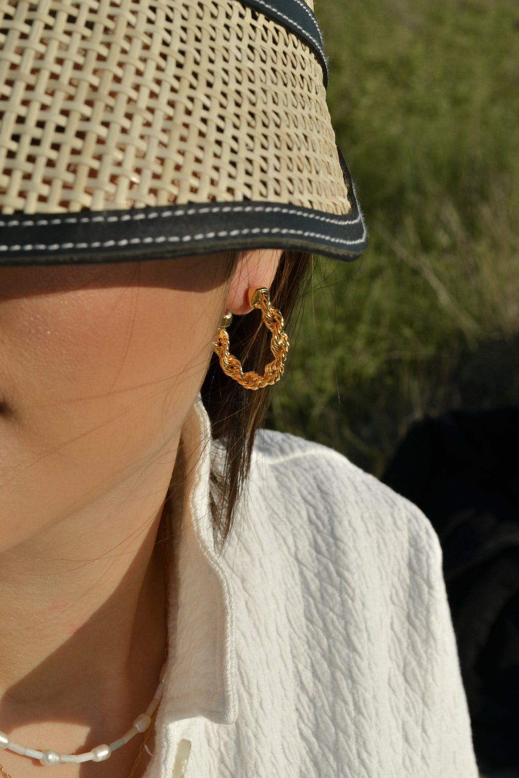 Rope Chain Hoops
