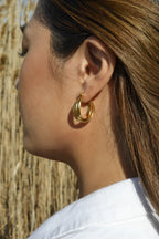 Swirl Hoop Earrings