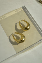Oval Hoop Earrings
