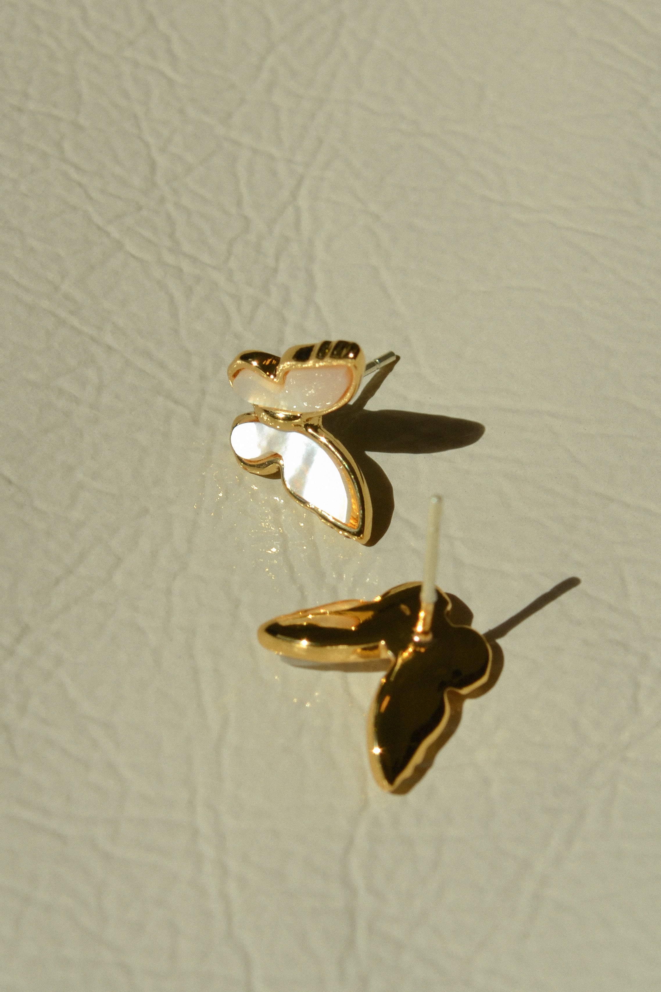 Mother of Pearl Butterfly Studs