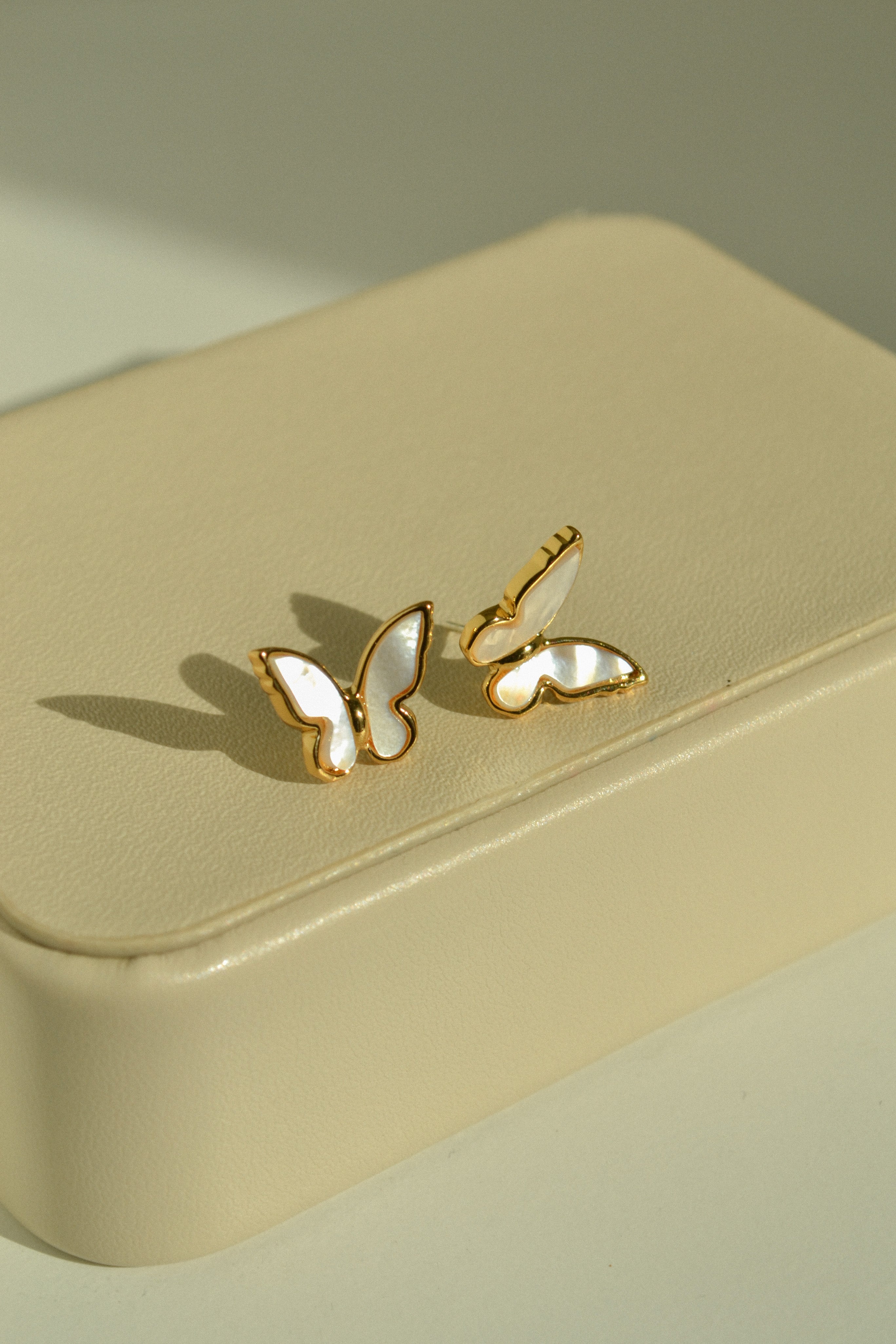Mother of Pearl Butterfly Studs
