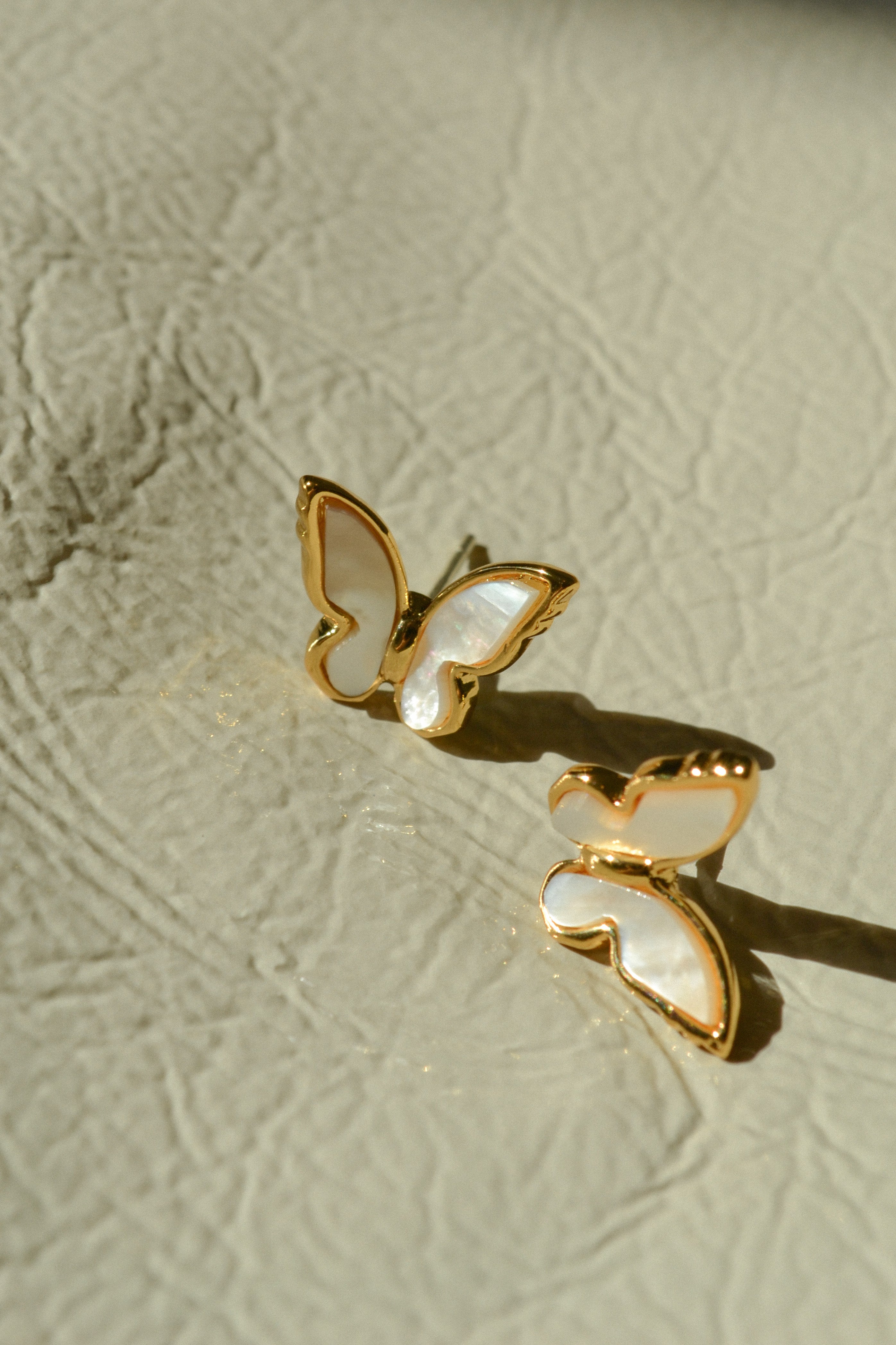 Mother of Pearl Butterfly Studs
