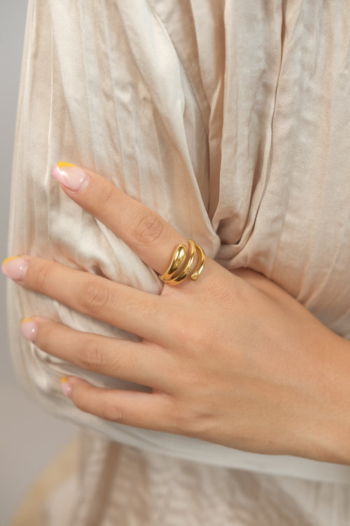 3 Layers Snake Ring