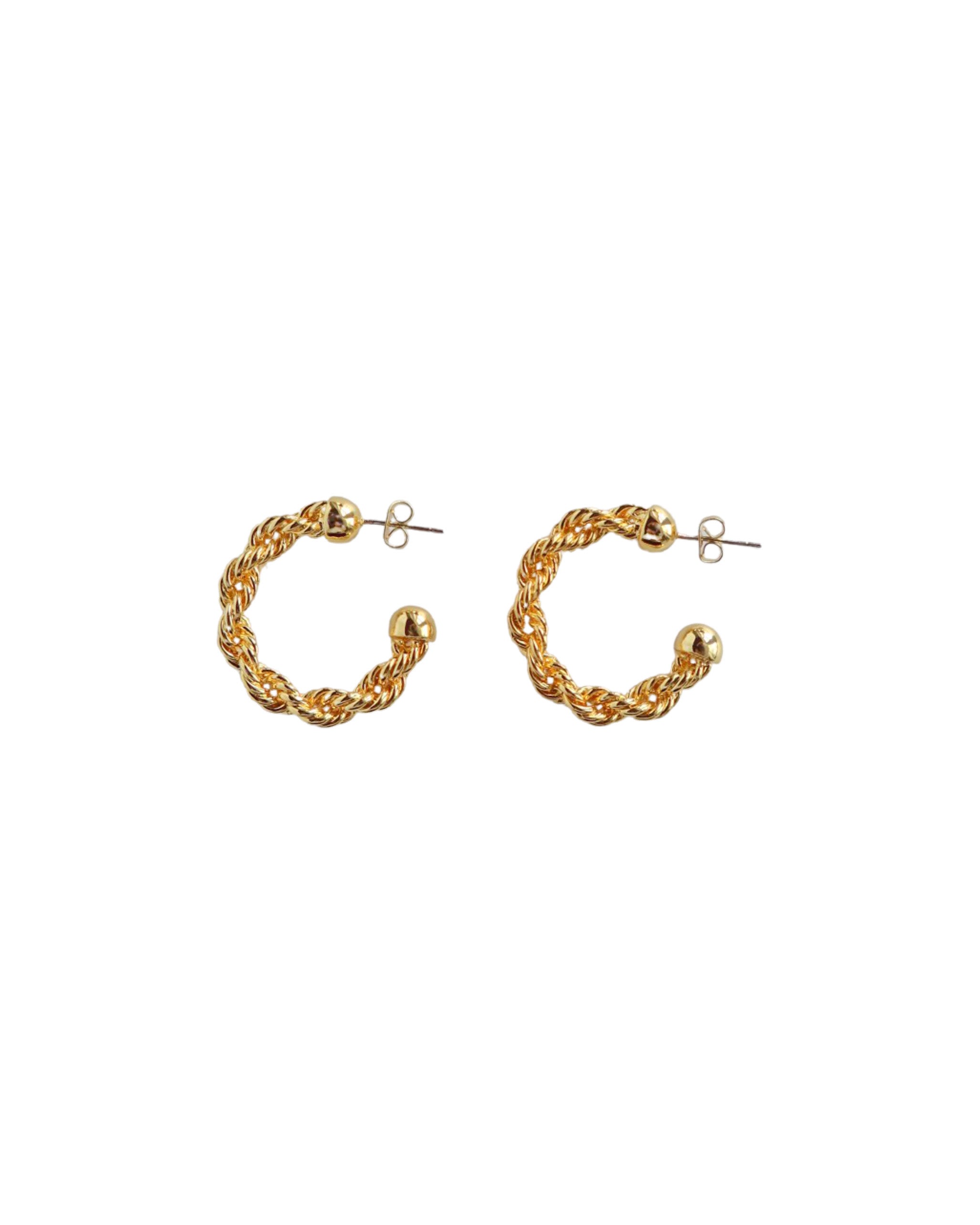 Rope Chain Hoops