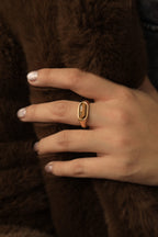 Baguette Tiger's Eye Ring