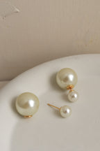 Double Side Pearl Studs