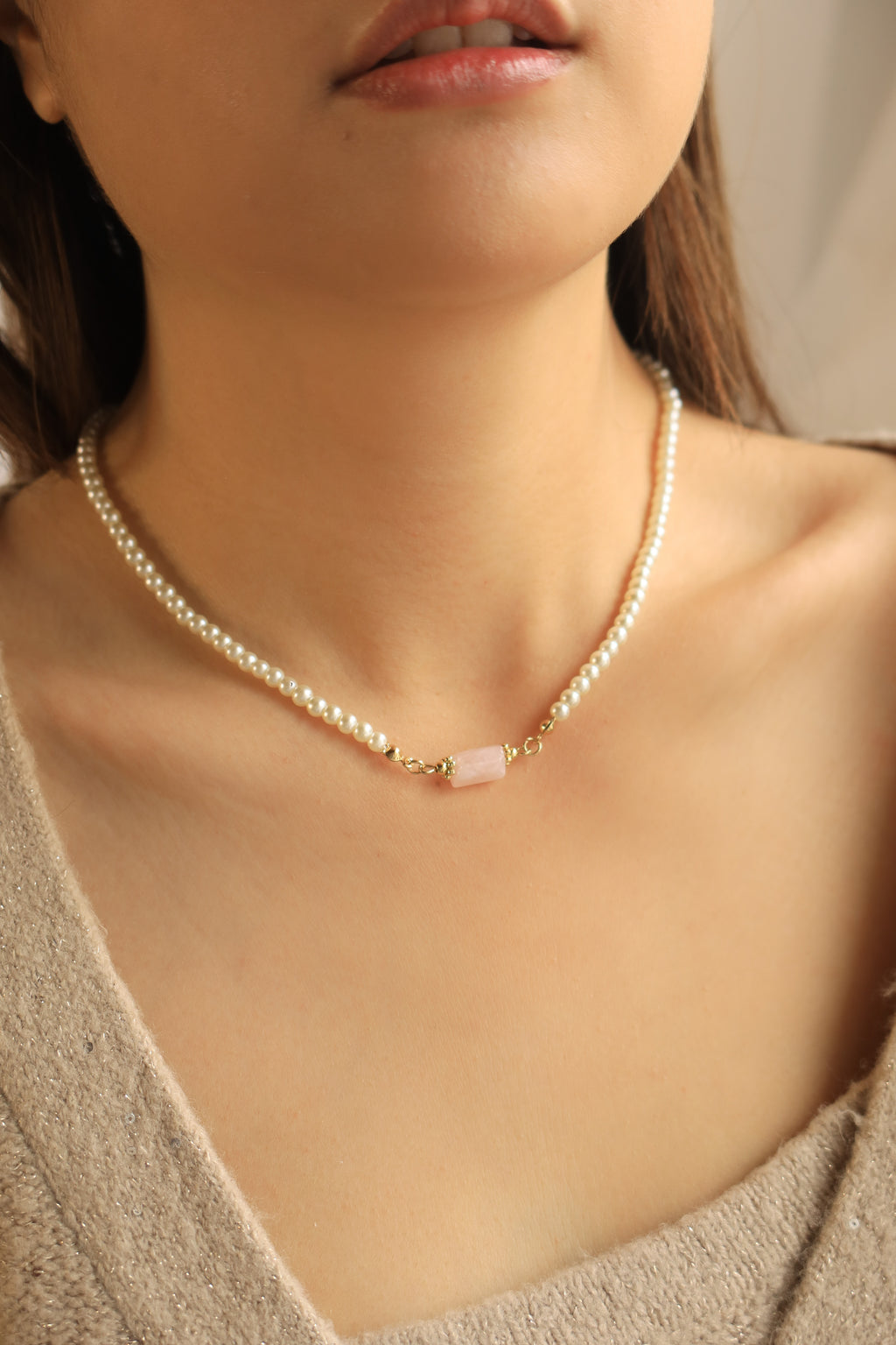 Pearl & Crystal Necklace