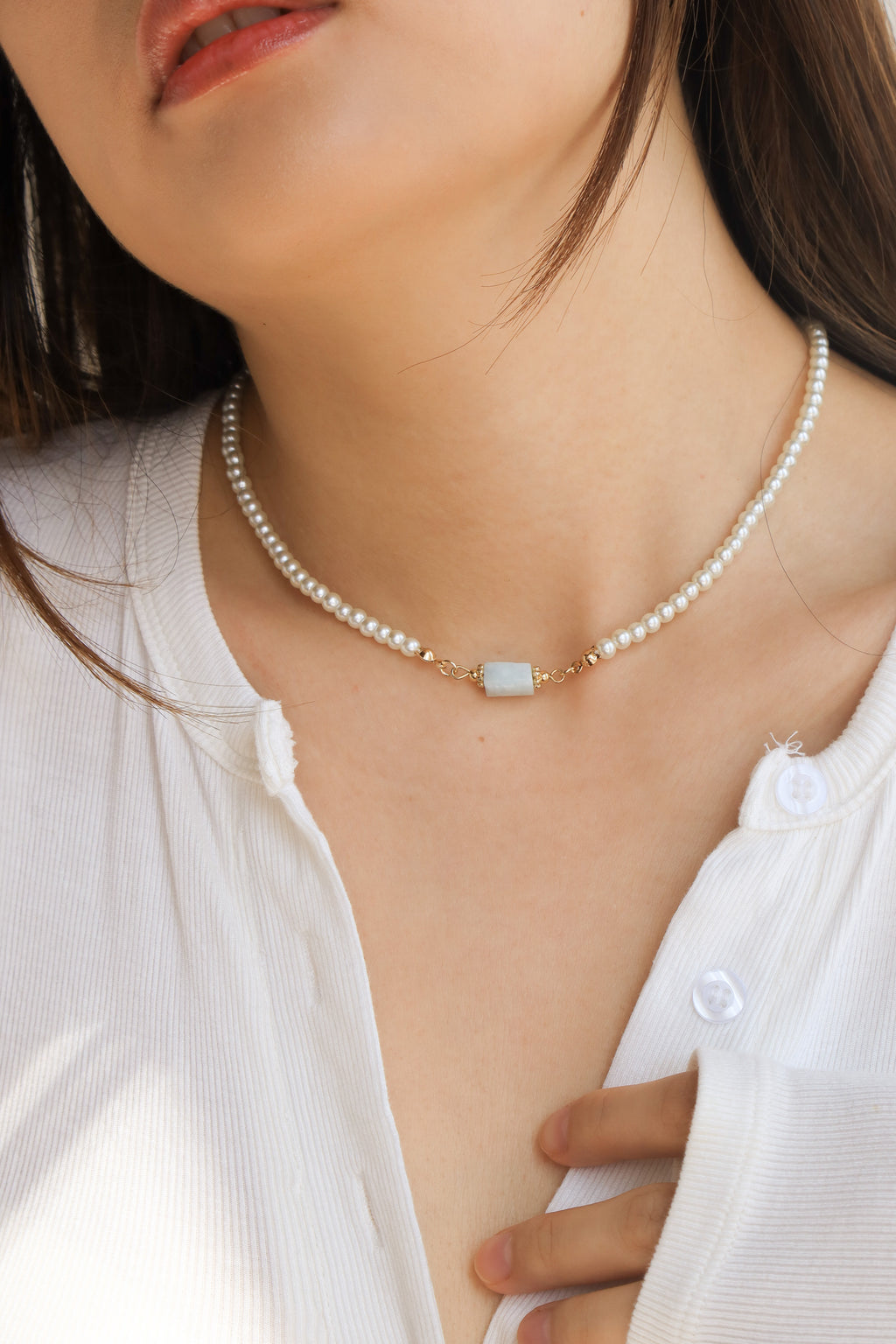 Pearl & Crystal Necklace