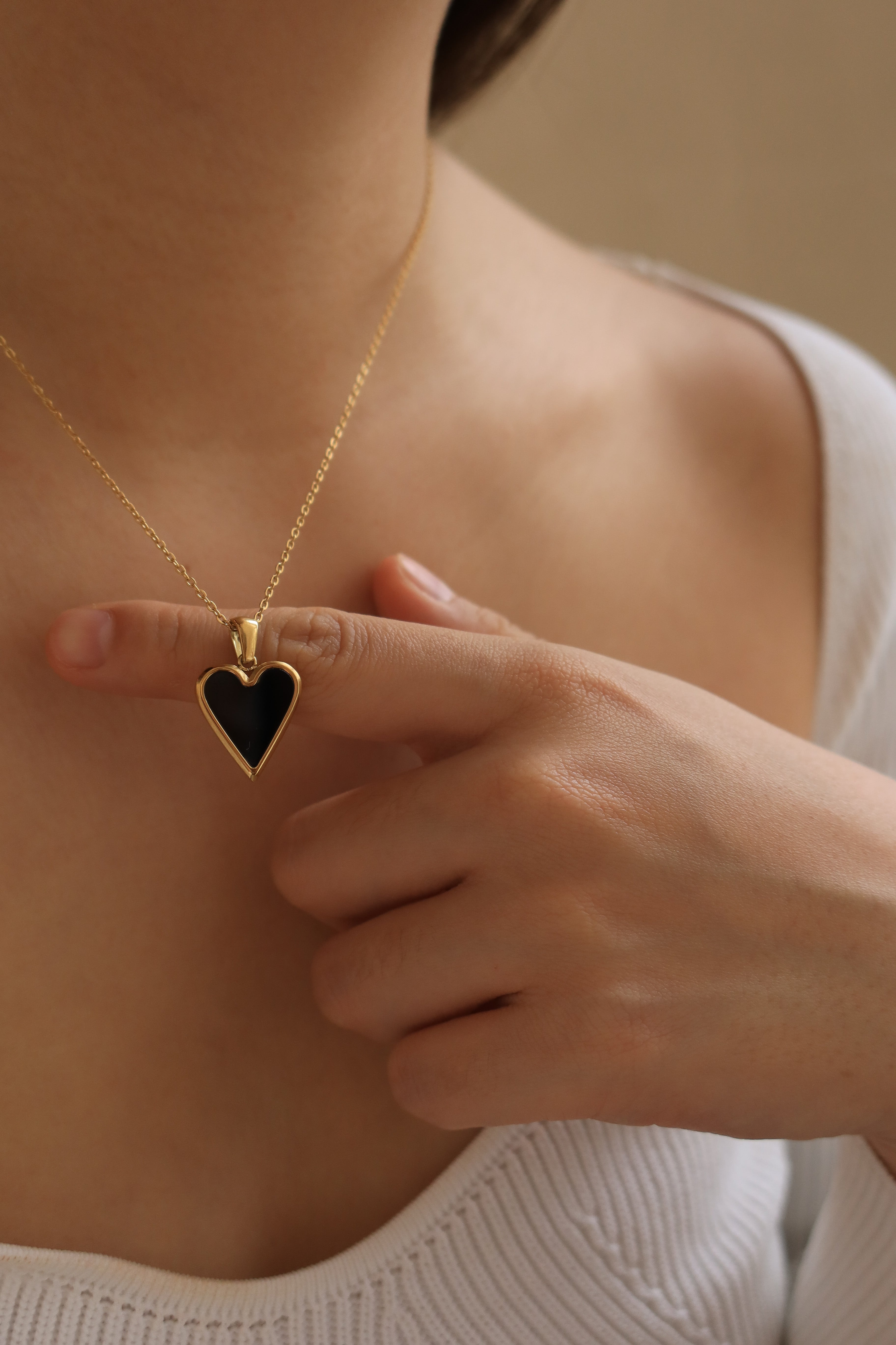 Enamel Heart Pendant