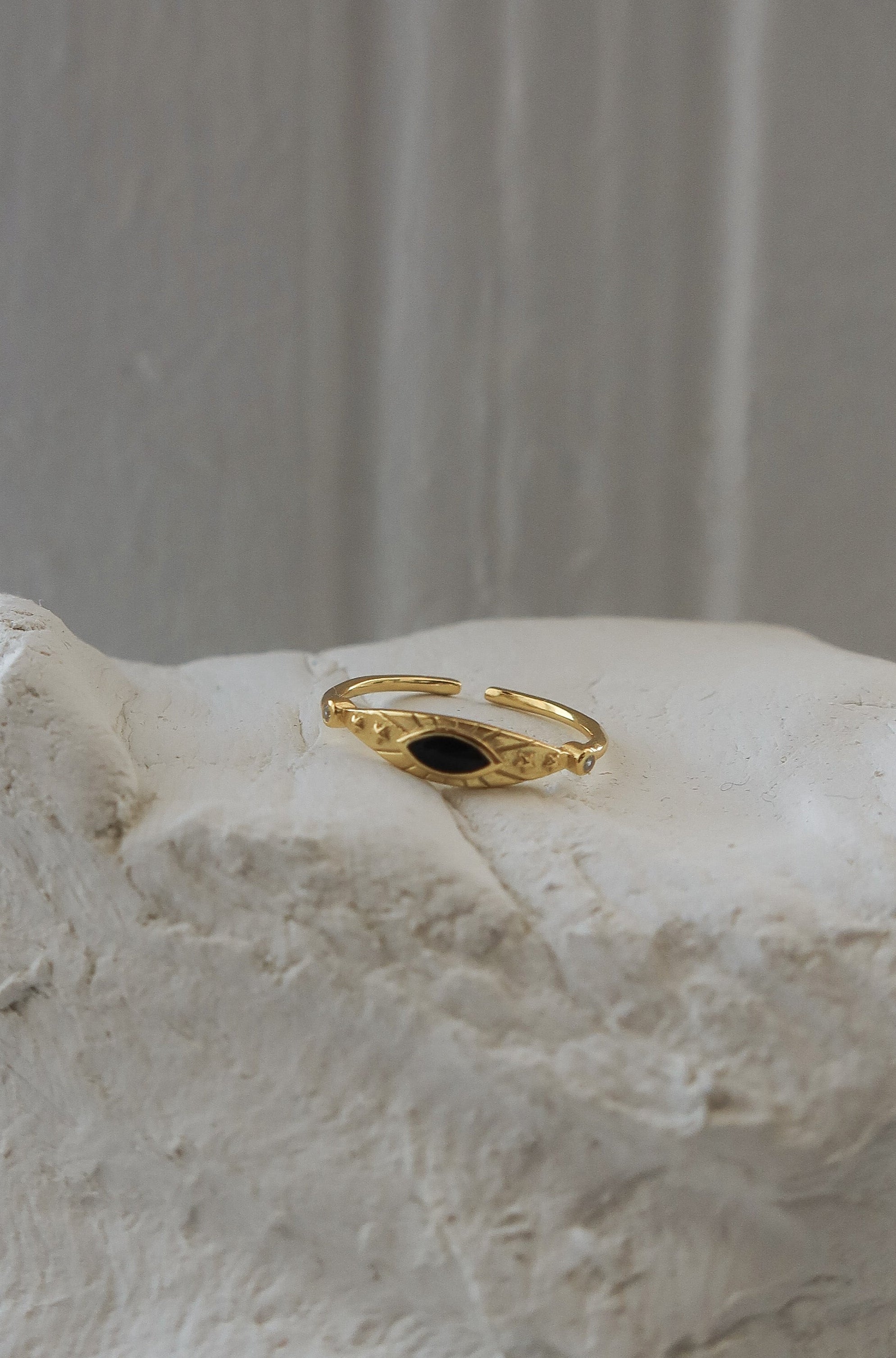 Blackgem Evil Eye Ring