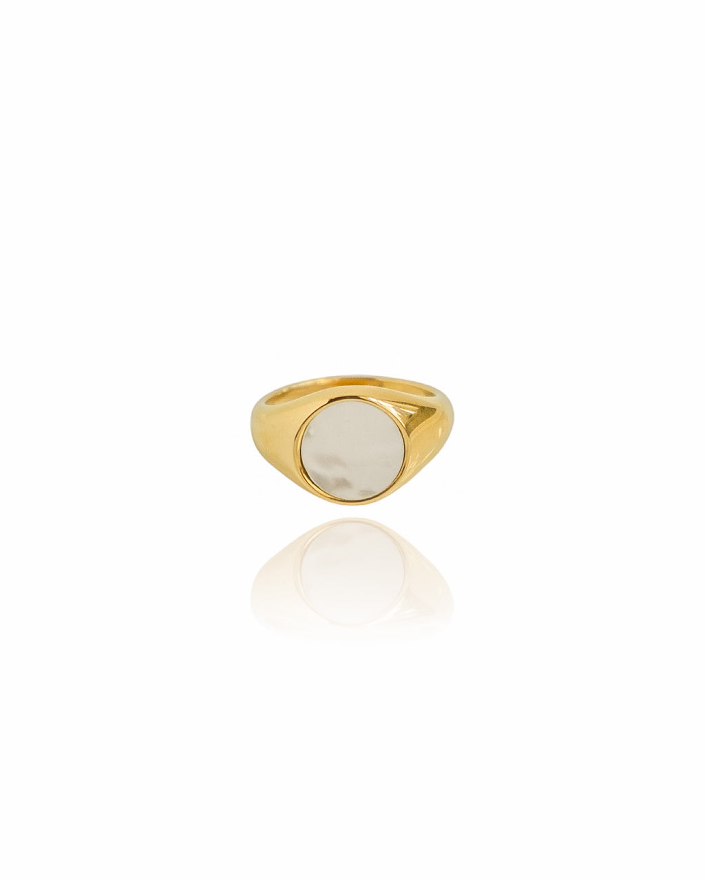 Round Mother of Pearl Ring