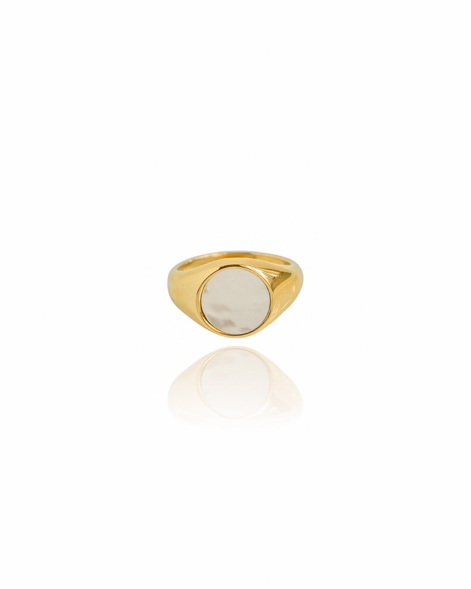 Round Mother of Pearl Ring