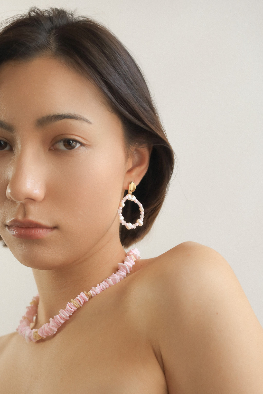 Baby Pink Shell Necklace