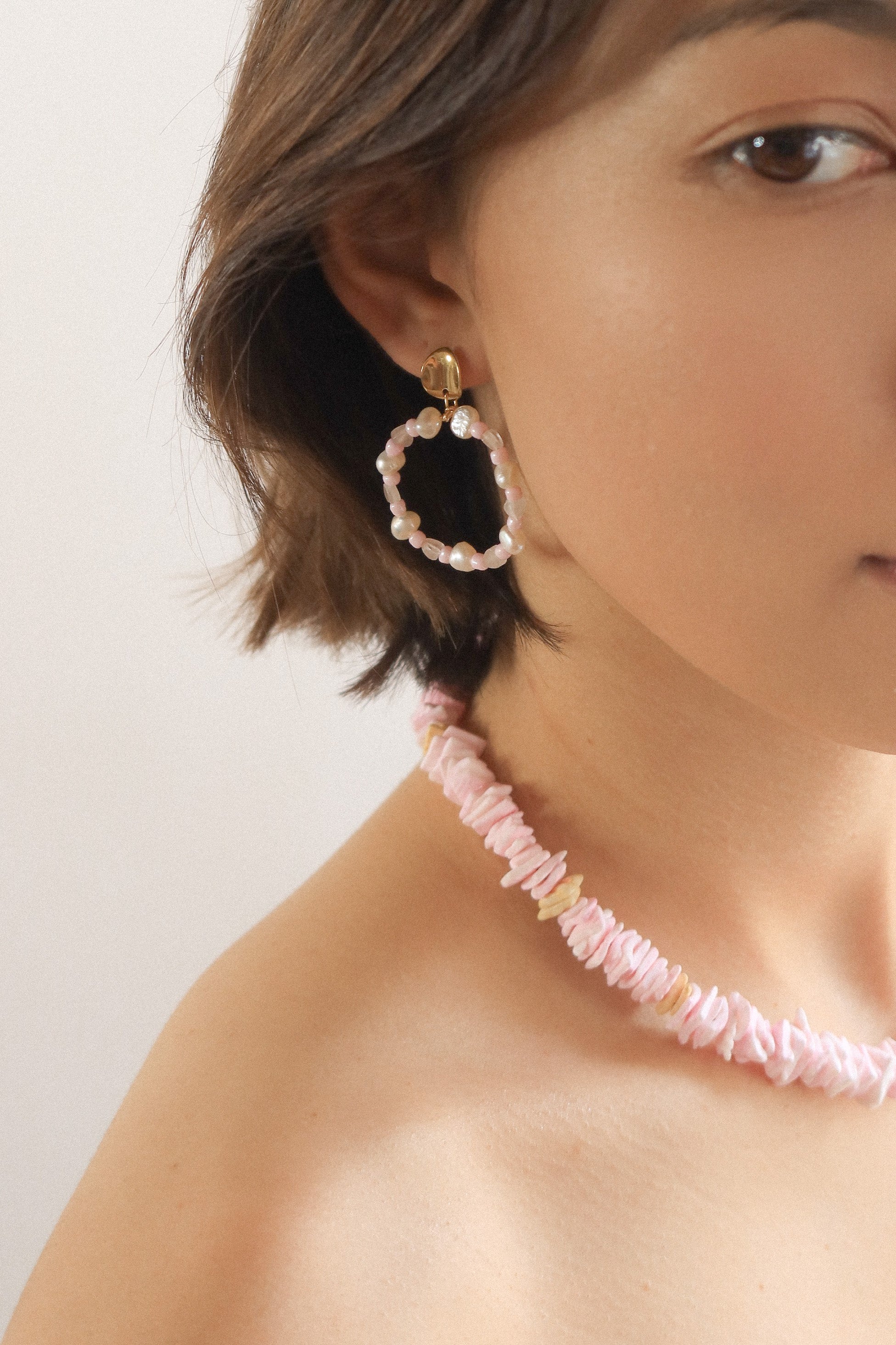 Baby Pink Shell Necklace