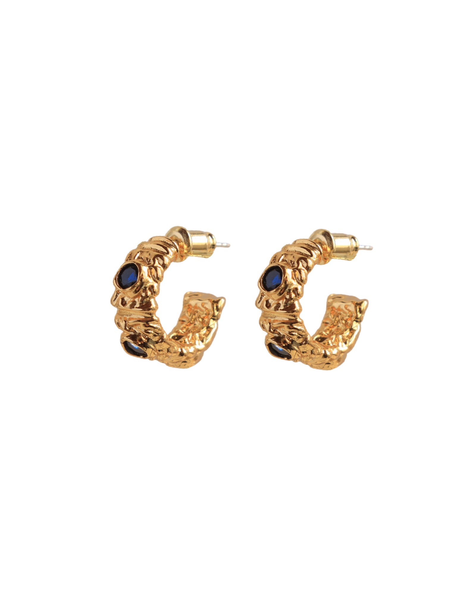Mini Sapphire Hoops