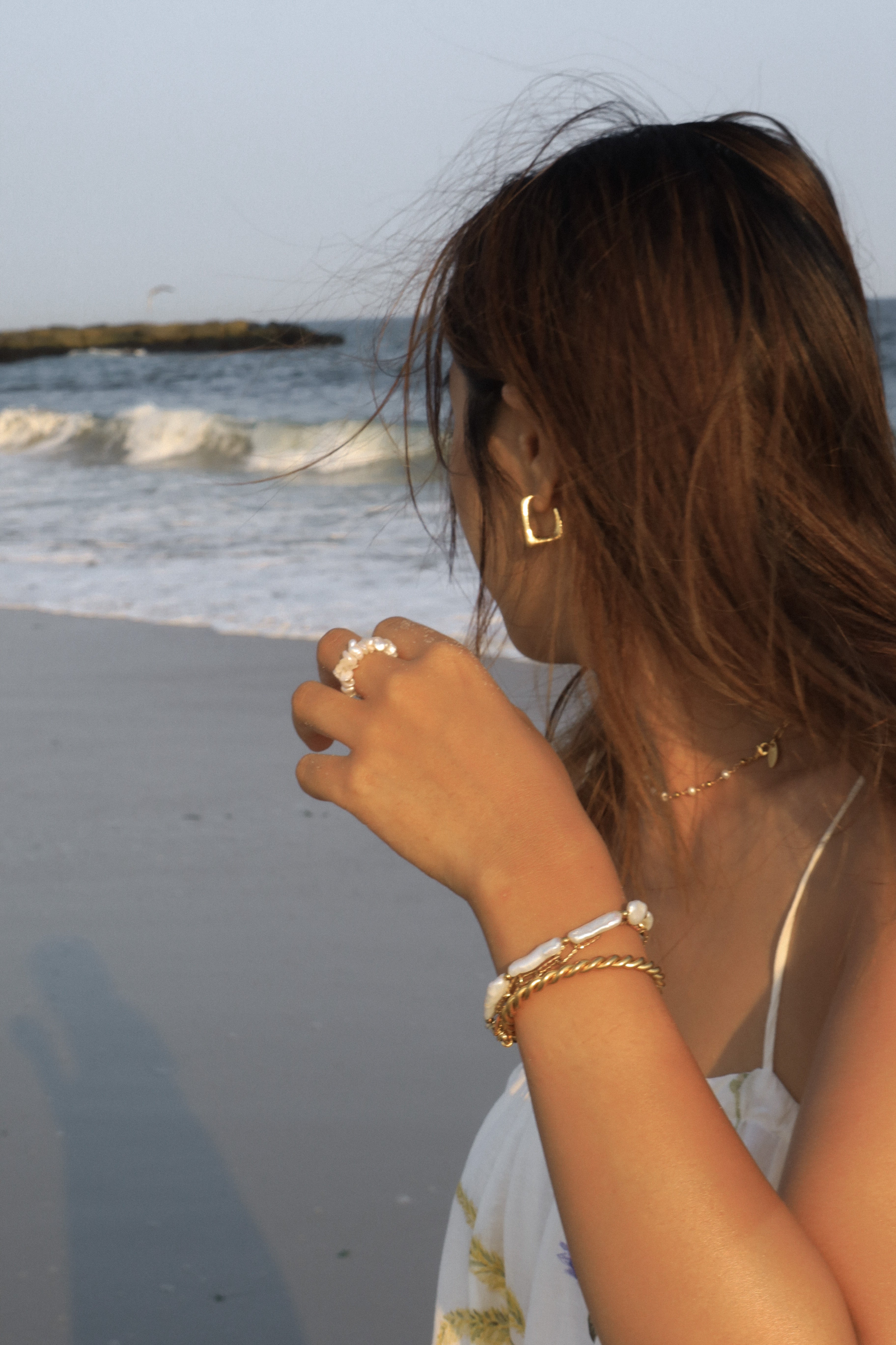 Baroque Pearl Beaded Ring